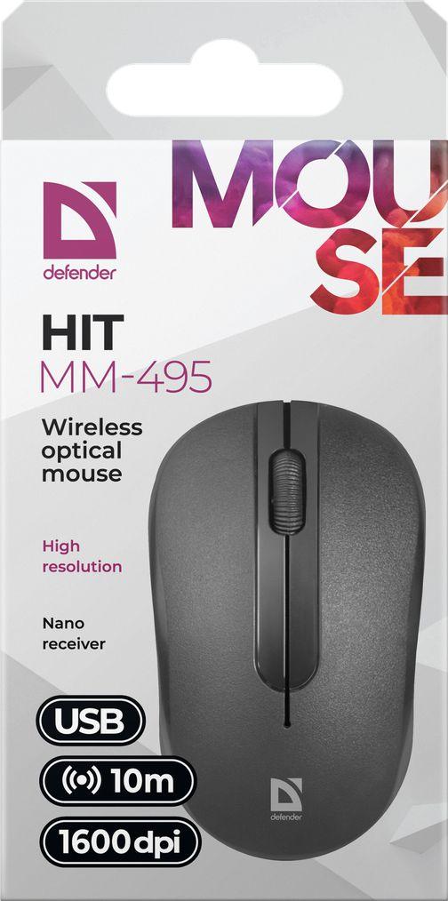 Maus Defender Hit, wireless, USB, i hirt