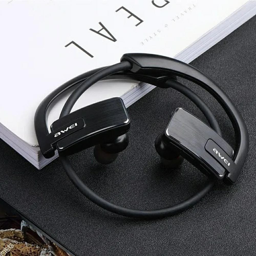 Kufje pa tela Awei E1BL, Bluetooth 5.3, sportive, të zeza