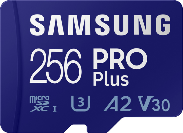 Kartë memorie Samsung PRO Plus 2021 (MB-MD256KA/BE), MicroSDXC, 256 GB, Klasa 10 UHS-I/U3 A2 V30