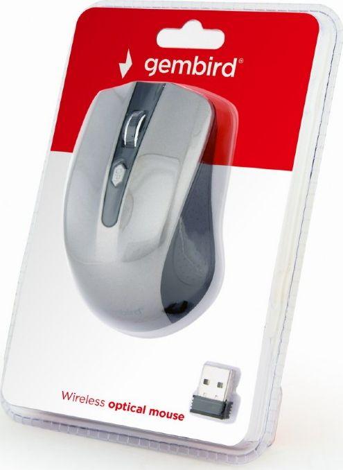 Maus pa kabllo MUSW-4B-04-BG, i zi/hirtë