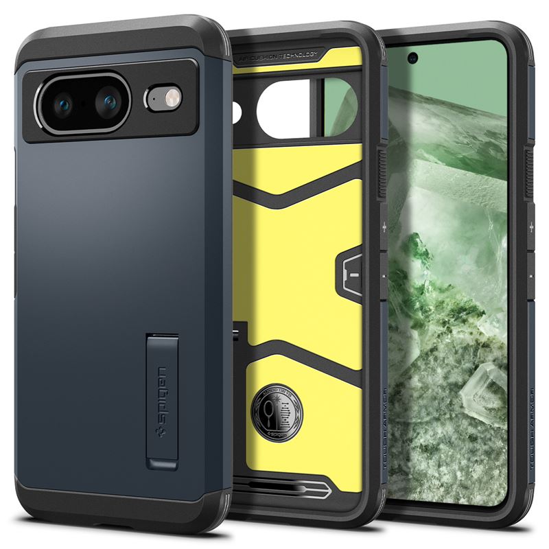 Mbrojtëse për celular Google Pixel 8 Spigen Tough Armor, e hirtë