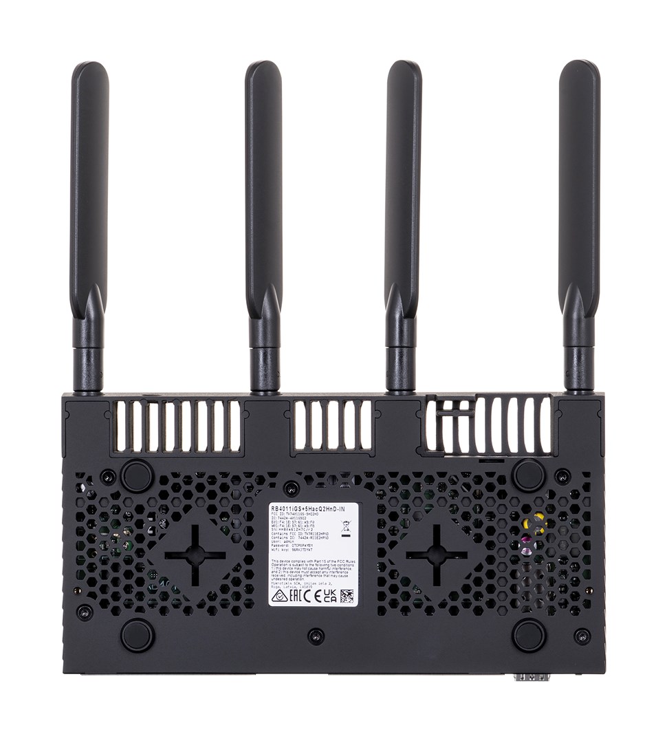 Ruter MikroTik RB4011iGS, Gigabit Ethernet, Wi-Fi 5 dual-band, i zi