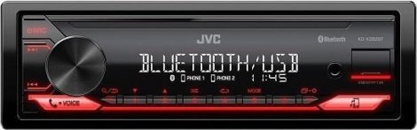Radio makine JVC KD-X282BT, 1-DIN, Bluetooth USB MP3, e zezë