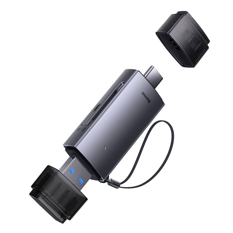 Lexues kartash i jashtëm Baseus Lite, USB 3.0, USB Type C, gri metalik