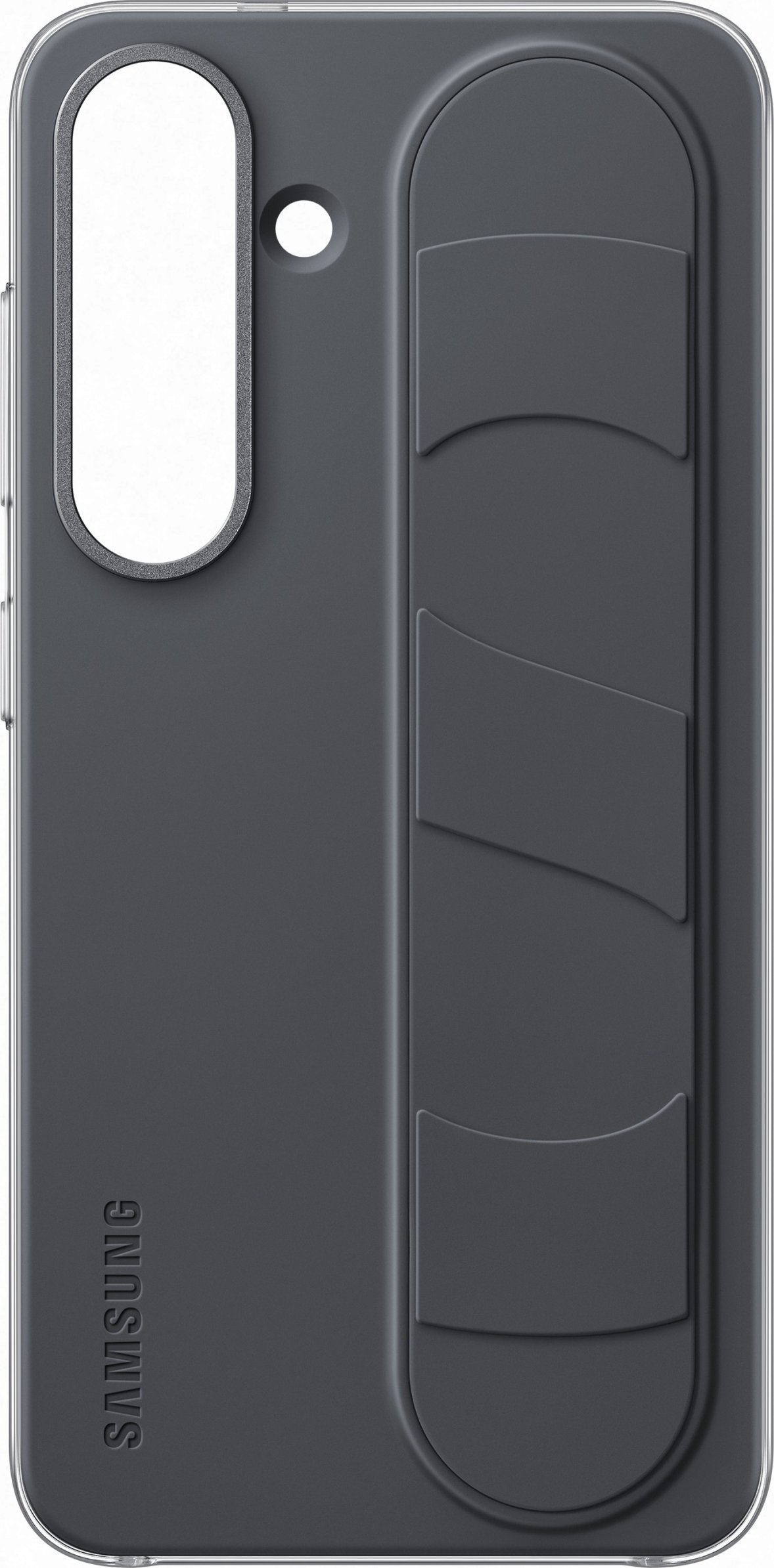 Mbulesë Samsung Standing Grip Case për Galaxy S25, me mbajtëse tavoline, e zezë