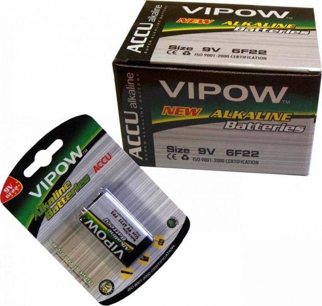 Bateri alkaline Rebel Power 6LR61 9V, 1 copë