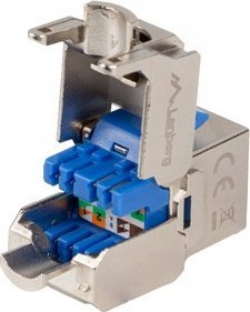 Keystone RJ45 Lanberg KSF6-4000, CAT6 FTP, i bardhë