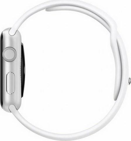 Rrip silikoni Mercury për Apple Watch 44mm, i bardhë