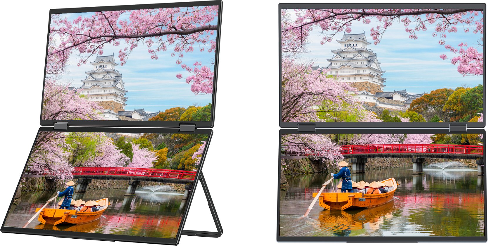 Monitor portativ JapanNext Dual, 15.6", FHD