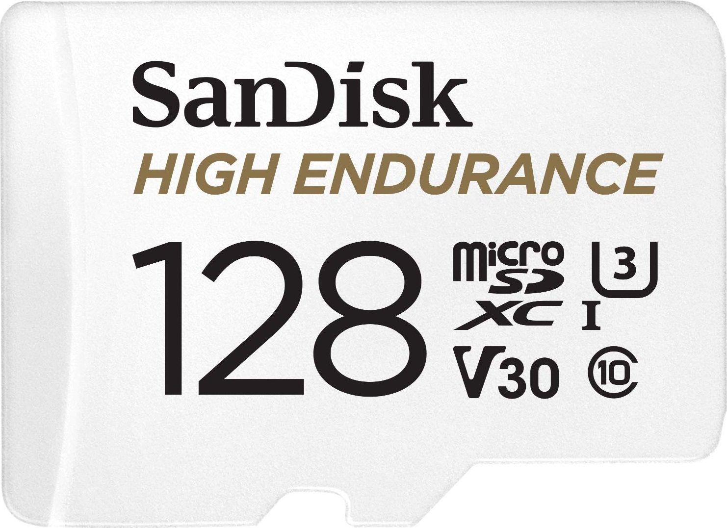 Karta SanDisk High Endurance MicroSDXC 128GB Klasa 10 UHS-I / U3 A1 V30 (001835670000)