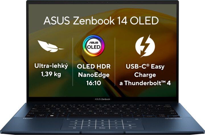 [OUTLET] Laptop ASUS Zenbook 14 OLED (UX3402, 12th Gen Intel), 14", Intel Core i7, 16GB RAM, 512GB SSD, Intel Iris Xe Graphics, i kaltër
