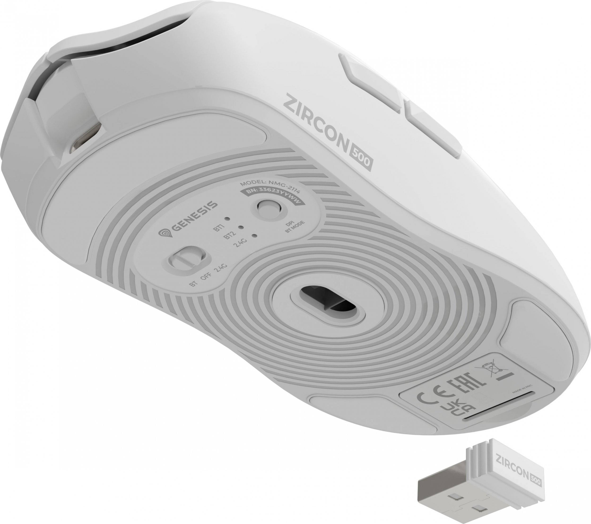 Mouse gaming Genesis Zircon 500, wireless, optik, i zi