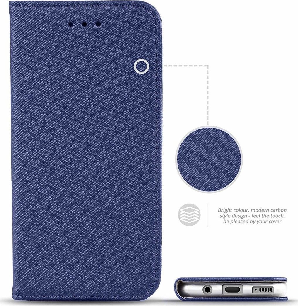 Futrollë libër Huawei P Smart Z Y9 Prime 2019, smart cover, blu e errët