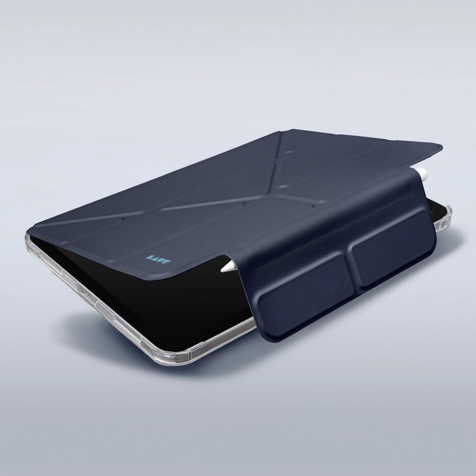 Futrollë LAUT Huex Folio për iPad 10.9" 2022, me stand, me mbajtëse Apple Pencil, blu