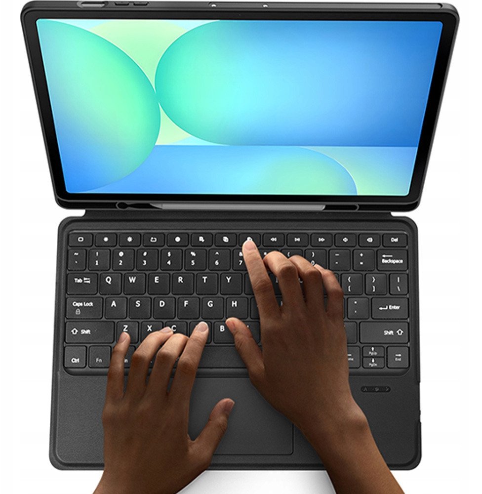 [OUTLET] Këllëf me tastierë Dux Ducis DK për Samsung Tab S10 FE Plus, Bluetooth, material PU, i zi
