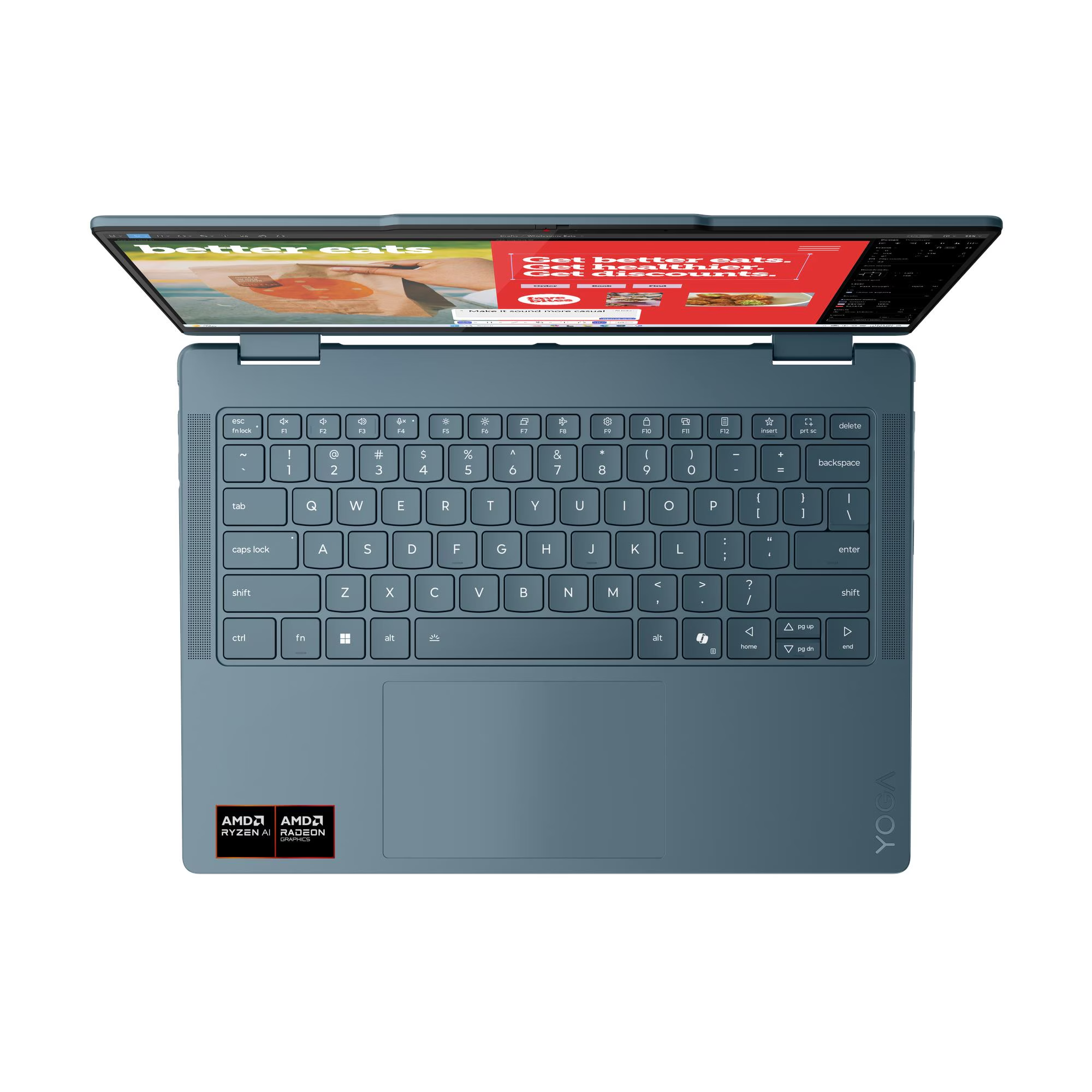 Laptop Lenovo Yoga 7 2in1 14AKP10, 14', AMD Ryzen AI 5 340,16GB RAM, 512GB SSD, AMD Radeon 840M, i kaltër