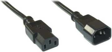 Kabllo zgjatuese rryme InLine C13 C14, 1m, e zezë