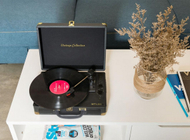 Muse MT-103GD Пренослив Грамофон со Bluetooth, Black/Gold