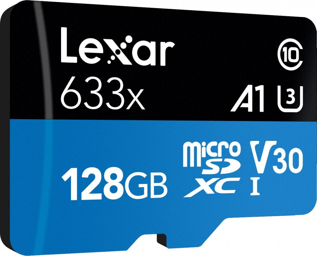 Kartë memoristike Lexar 633x MicroSDHC 128 GB Class 10 U3 A1 V30 (LSDMI128BB633A)