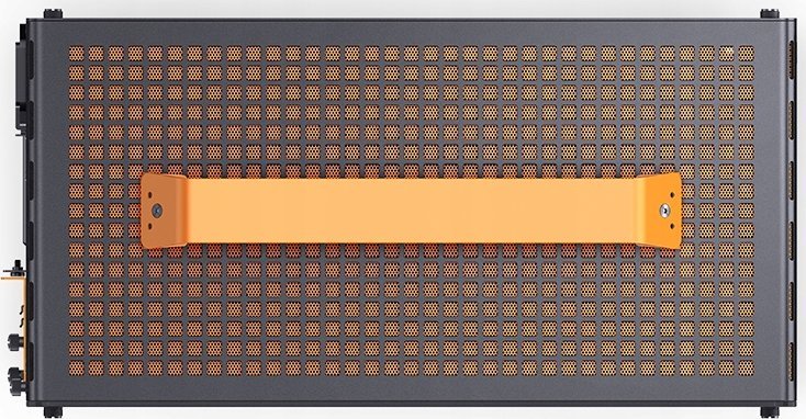 Kuti kompjuterike Jonsplus Z20, Micro ATX, me dorezë bartëse, e zezë portokalli