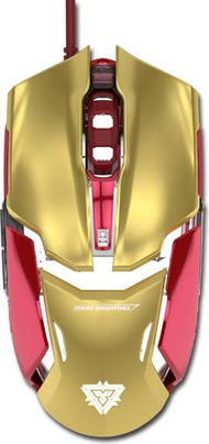 Maus E-Blue Iron Man Armor, 4000 DPI, i artë