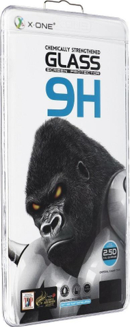Xham mbrojtës X-One për Samsung Galaxy S22, 9H, ngjitje e plotë, i zi