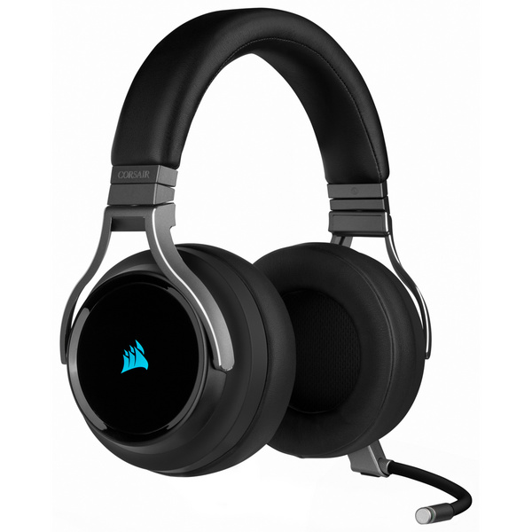 Kufje lojërash Corsair Virtuoso RGB Wireless, USB/3.5 mm, të zeza