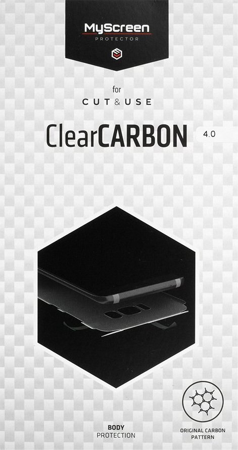 Fletë mbrojtëse MyScreen CUT&USE ClearCARBON 4.0, deri 13", transparente