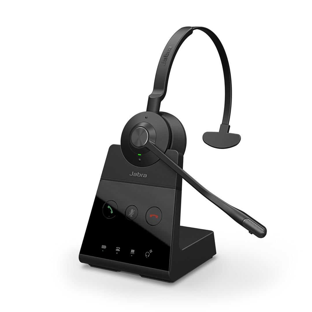 Kufje Jabra Engage 65 Mono, Bluetooth, të zeza