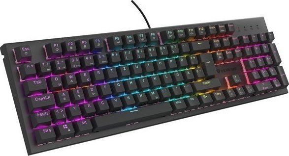 Tastierë gaming Genesis THOR 303 Silent, me kabllo, layout DE, e zezë