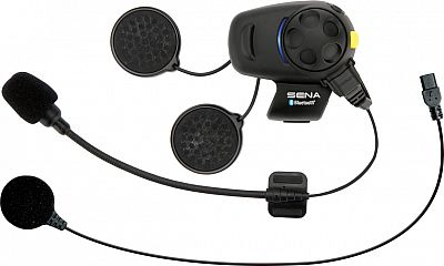 Sistem komunikimi Bluetooth Sena SMH5 FM, interkom me radio FM, për helmetë, i zi