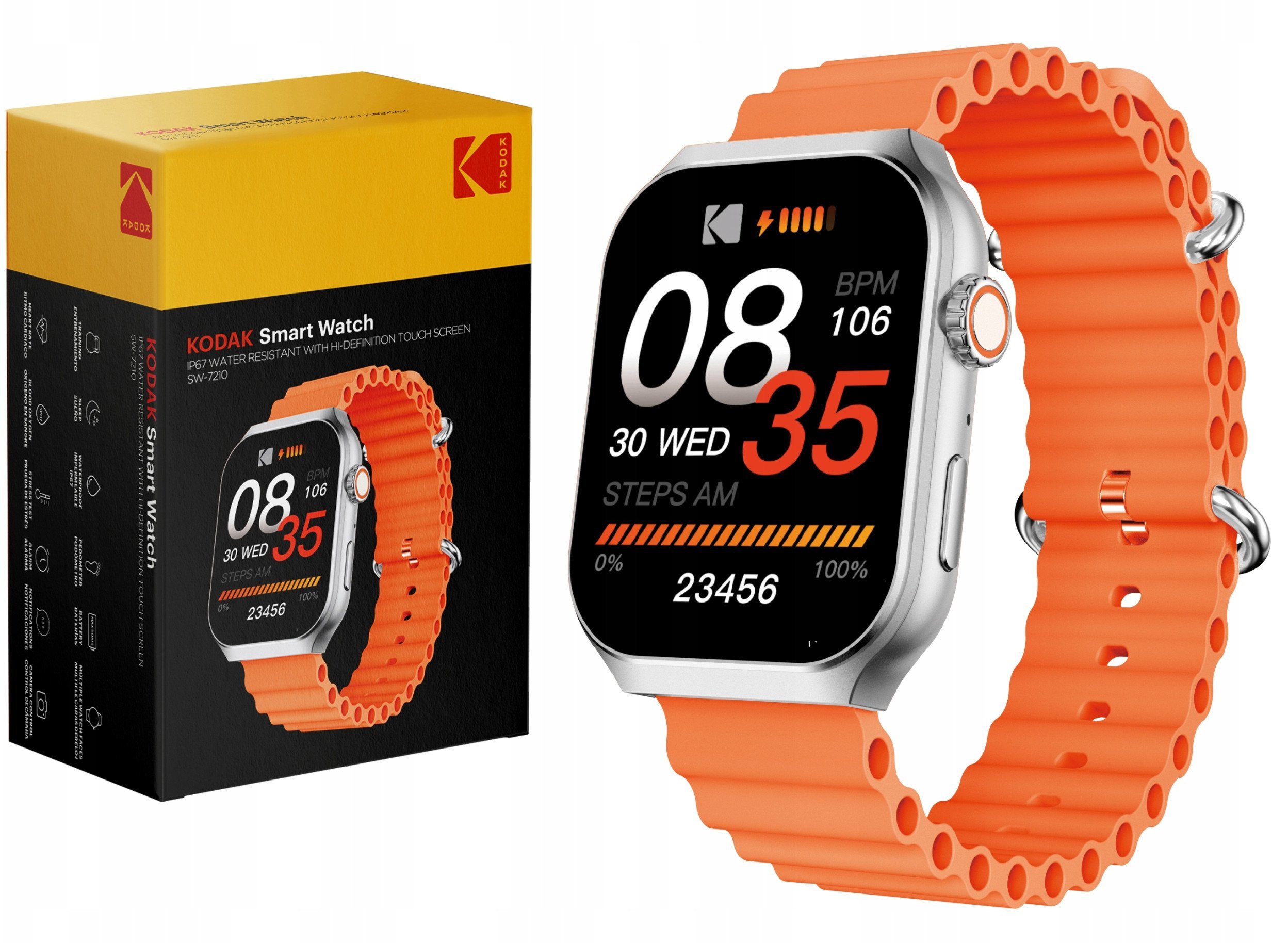 Ora inteligjente Kodak SW-7210, smartwatch, portokalli