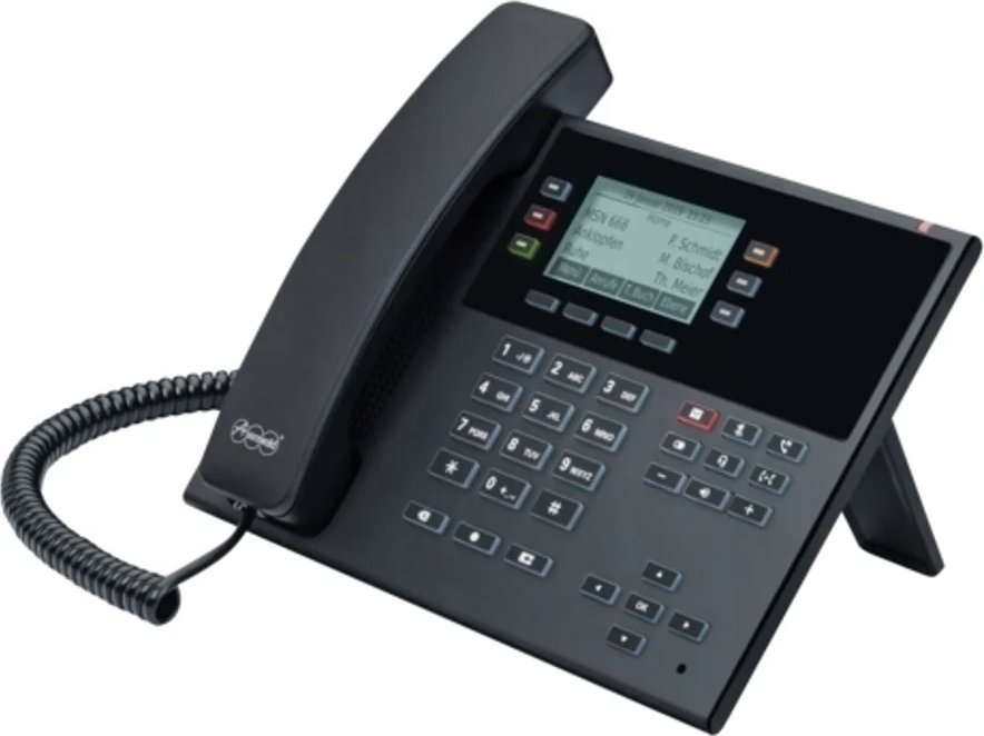 Telefoni IP Auerswald COMfortel D-210, 3 linja, ekran LCD, i zi