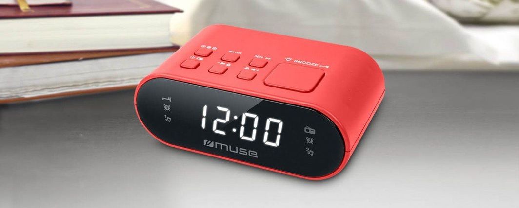 Orë me alarm Muse M-10, e kuqe