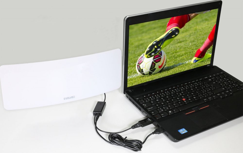Antena e brendshme Evolveo Xany 1 LTE, DVB T T2, me filtër LTE, e zezë