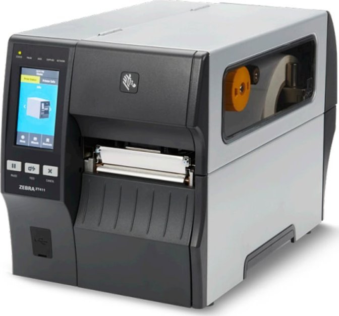 Printer etiketa Zebra ZT411, 4", 203 dpi, RFID, gri