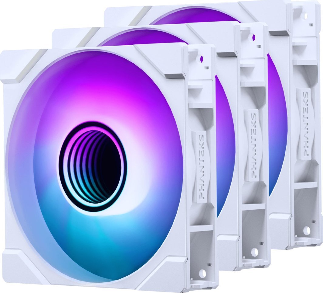 Ftohës Phanteks M25G2-120 D-RGB, 3-pack, i bardhë