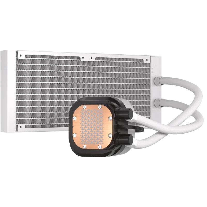 Ftohës uji për procesor CORSAIR NAUTILUS 240 RS ARGB, radiator 240 mm, ventilatorë RS120 ARGB, i bardhë