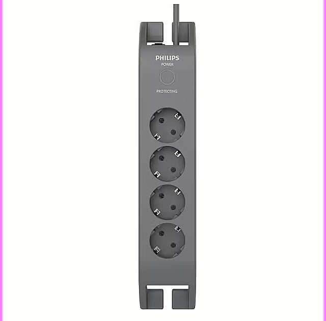 Shtrirës rryme Philips Power Squid, 4 dalje, i bardhë