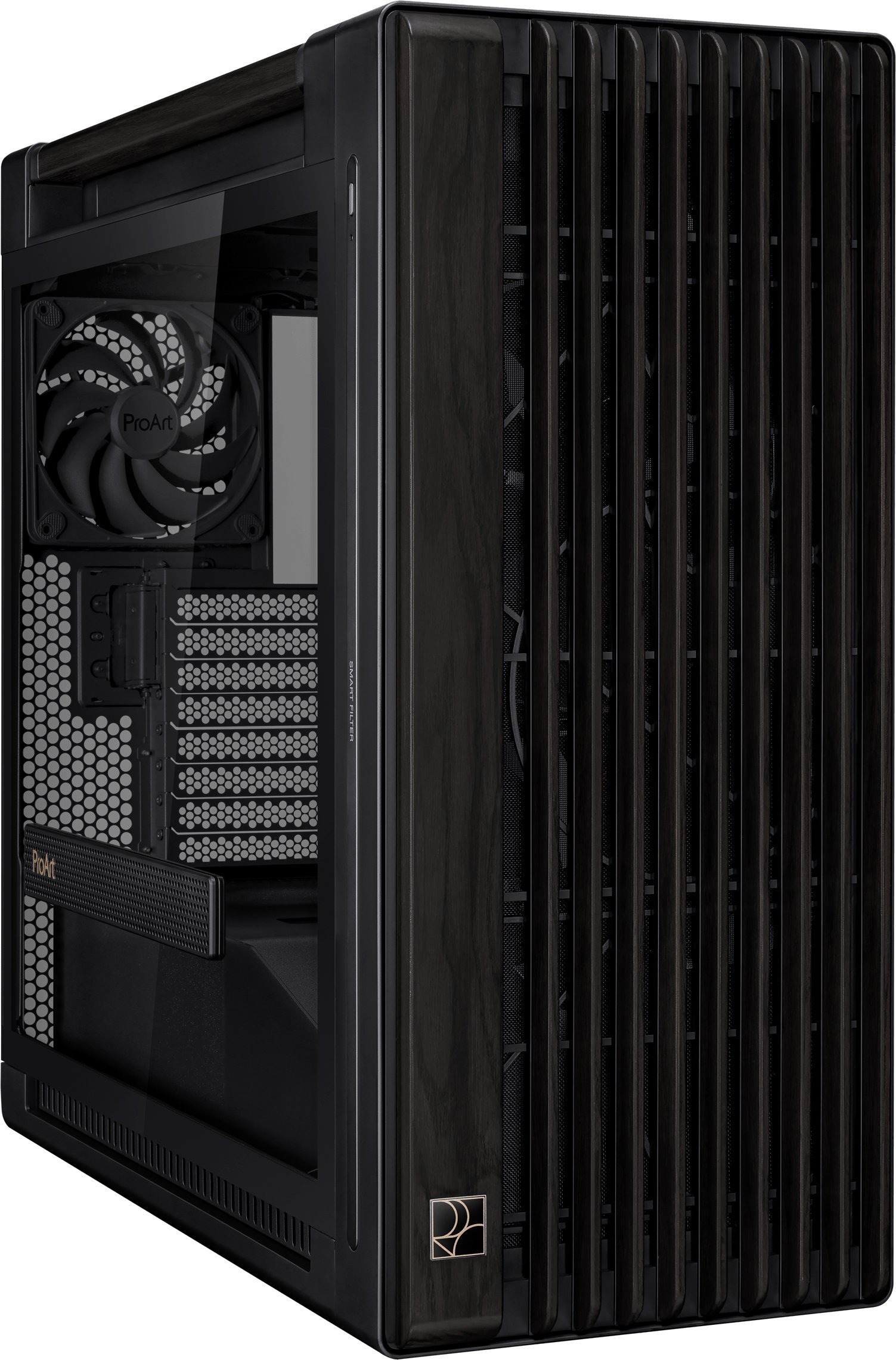Kuti kompjuteri ASUS ProArt PA602 Wood Edition, MIDI Tower, ATX, e zezë