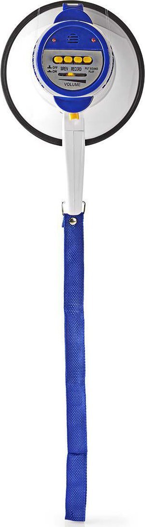 Megafon Nedis Compact, 10 W, 250 m, i bardhë blu