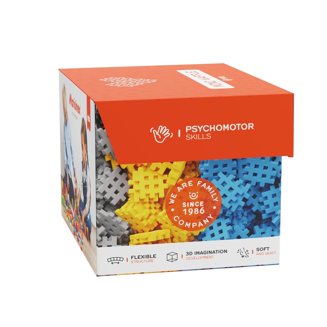 Lodër konstruktore Marioinex 902141 Mini Waffle, set 500 copë, shumëngjyrëshe