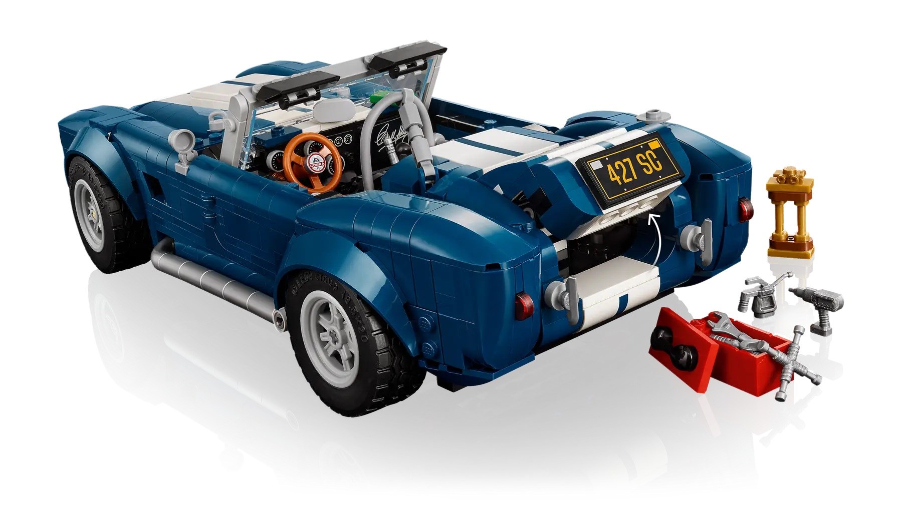 Set ndërtimi LEGO ICONS 10357 Shelby Cobra 427 S/C, 1241 pjesë, për të rritur