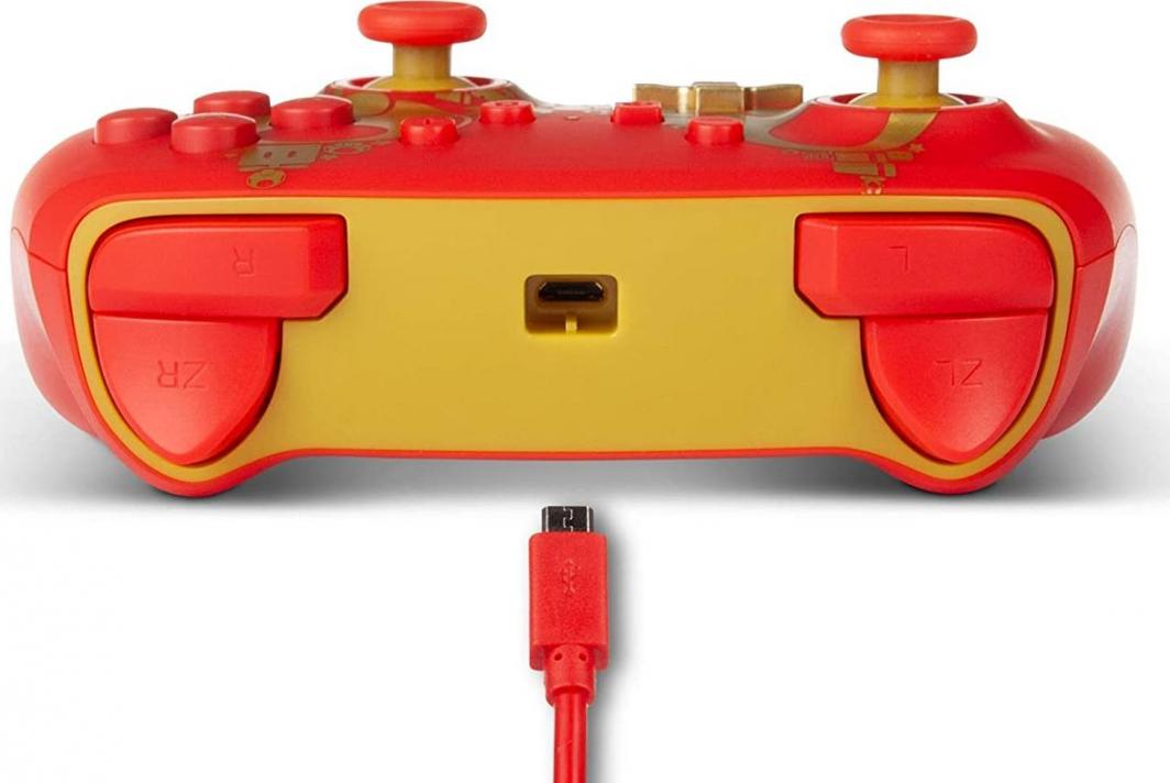 Kontroller PowerA Super Mario Golden M, me kabllo, i artë