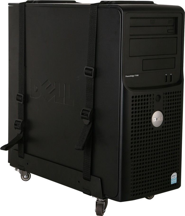 Mbajtëse PC Techly ICA-CS 61, universale, me rrota, e zezë