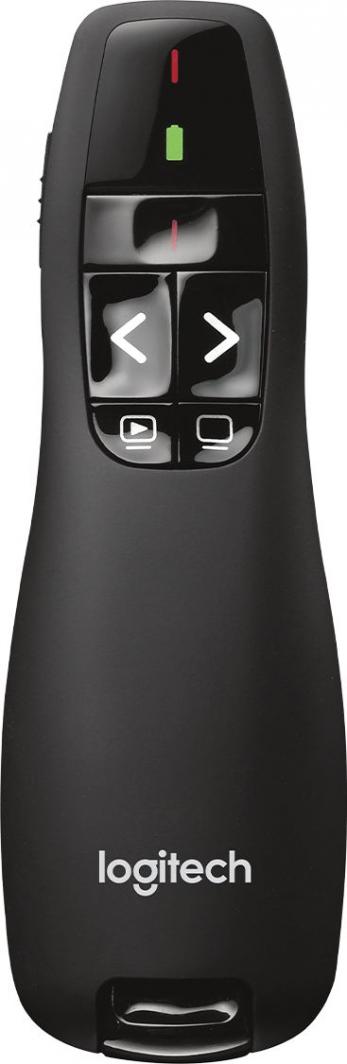 Telekomandë prezantimi Logitech R400, laser i kuq, e zezë