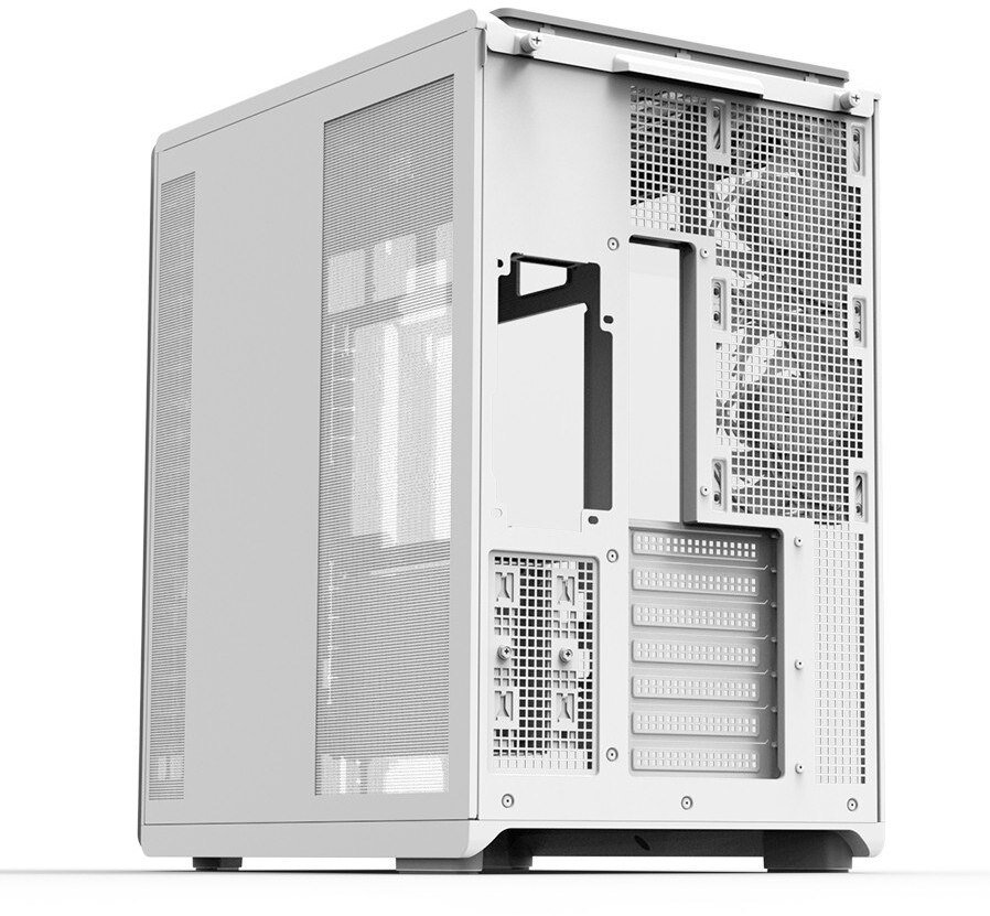 Këse kompjuteri Zalman P60, ATX mid tower, xham i temperuar, e bardhë