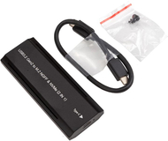 Kuti eksterne për SSD M.2 PCIe NVMe, USB 3.2 20Gbps, RGB, argjendtë