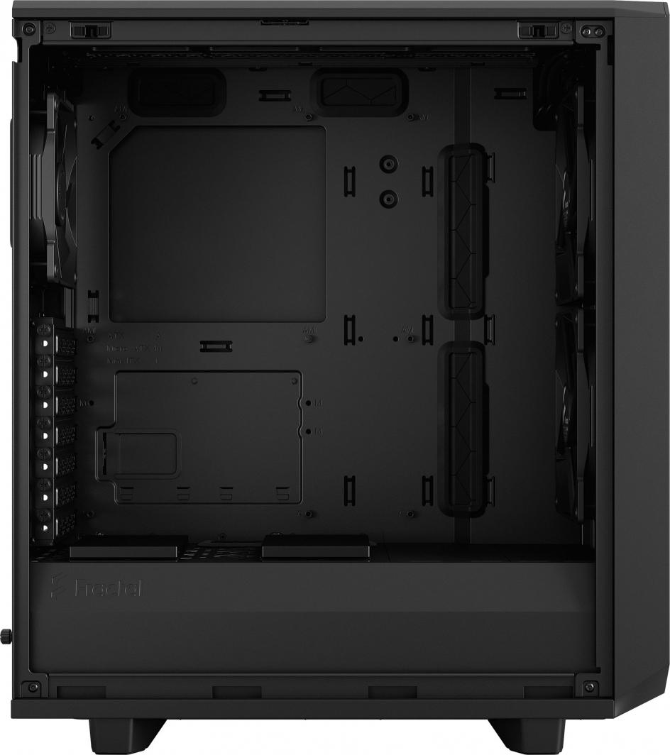 Kasë Fractal Design Meshify 2 Compact Solid, e zezë, Midi Tower