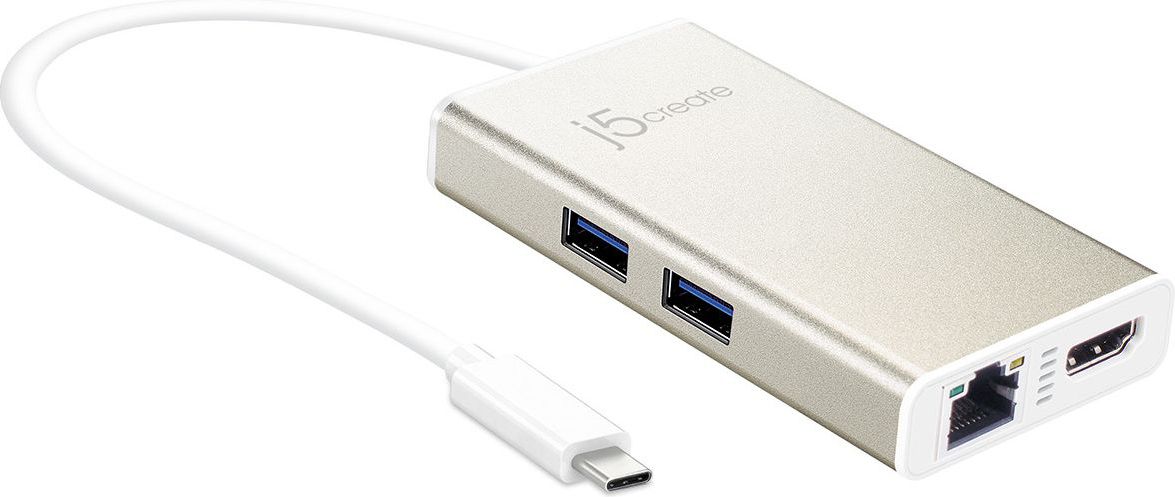 Докинг станица j5create JCA374, USB C, HDMI 4K, гигабитен етернет, сива